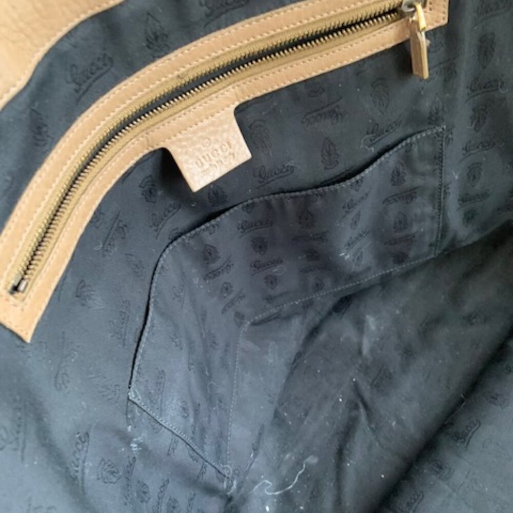 Gucci Tan Suede 1973 Top Handle Satchel - Picture 5 of 16